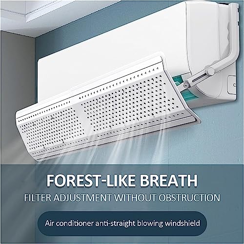 Déflecteur de climatisation rétractable et housse réglable à filtre complet