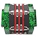Ymiko 20 Button Red Accordion for Musical Performance and Learning (Green)