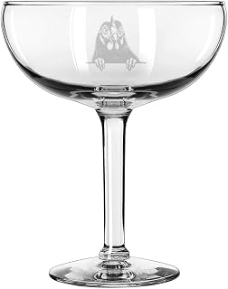 MIP 15 oz Coupe Cocktail Glass Gift Champagne Martini Margarita Peeking Chicken
