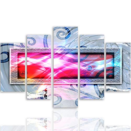 Pentaptyque type A moderne pour réveiller un grand mur blanc triste - 3