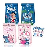 12 stück Party Geschenktaschen mit Henkel,Geschenktüten Kindergeburtstag,Papiertüten mit Henkel(b