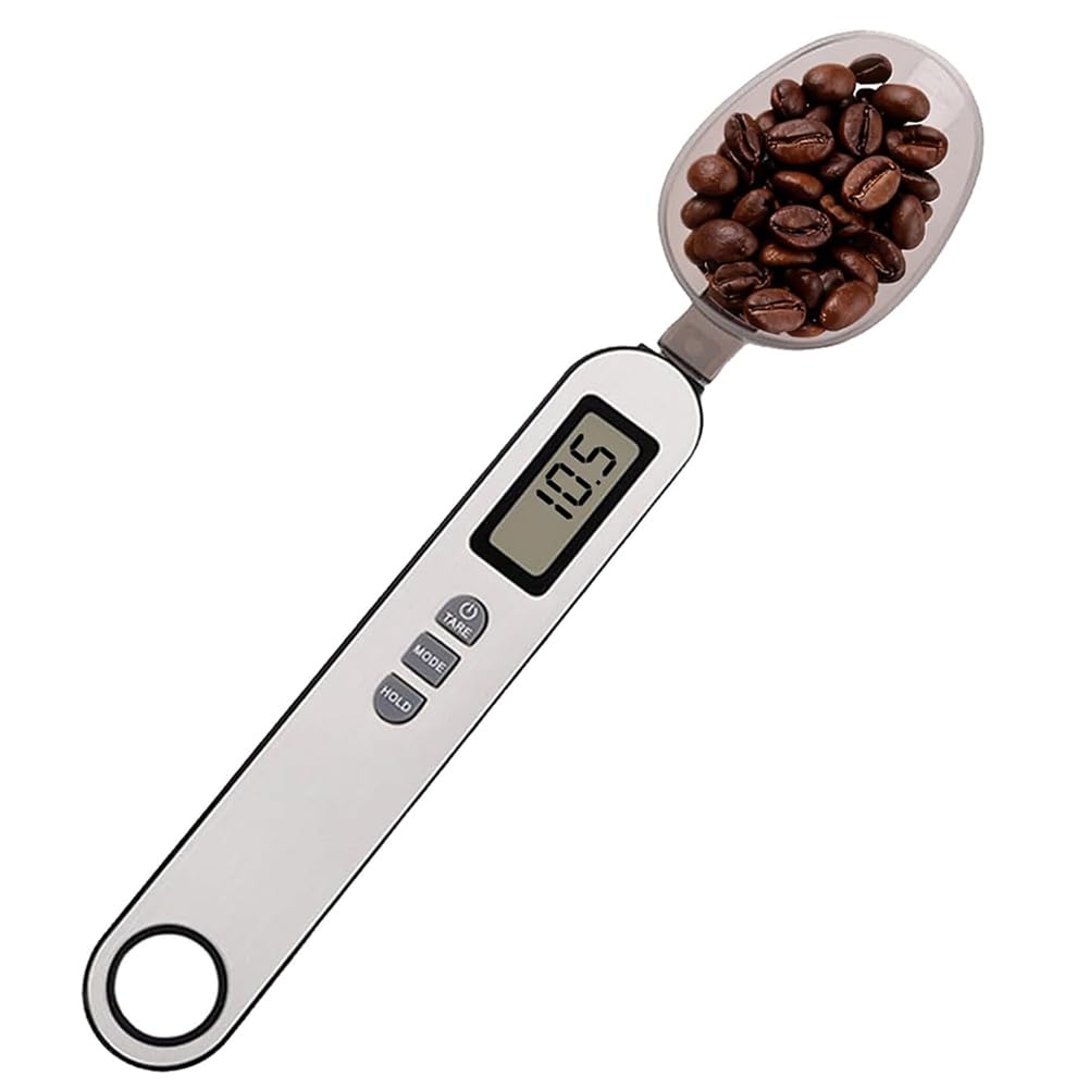 Aundhegrtt Digital Measuring Spoon Scale Electronic Measuring Spoon Food Measuring Scoop Scale Measuring Weighing Spoon Scale Dispensing Food, Condiments and Dog Cat Food