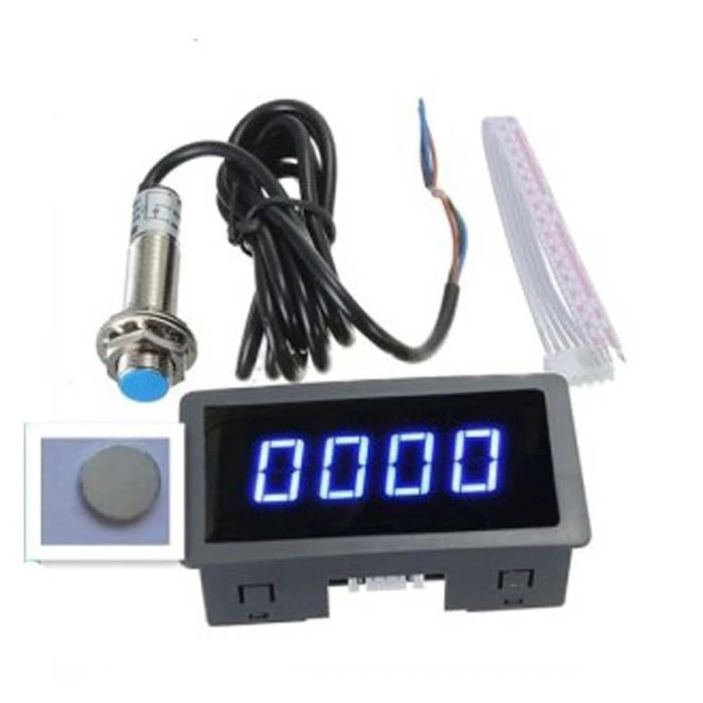 Misuratore di velocità RPM affidabile e stabile con 4 display digitali per temperatura, pressione spostamento