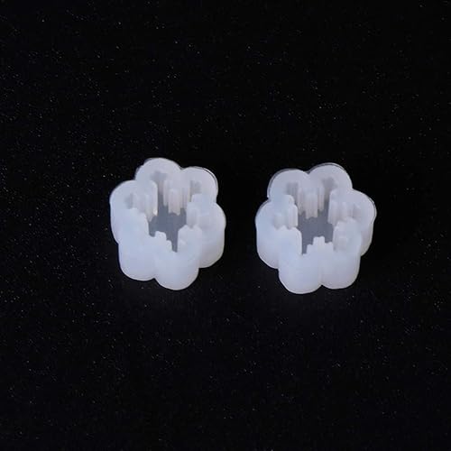 Miniatura 5 de 8 pares de aretes pequeños de resina de resina epoxi kit de fabricación de joyas colgante molde de silicona UV DIY aretes de oreja decoración de