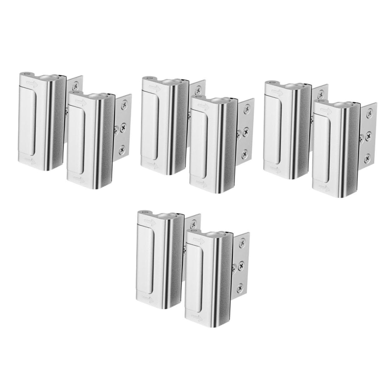 VILLCASE 4 set Chiavistello Di Sicurezza Per Porta Serratura Di Sicurezza Per Porta Serratura Protettiva Per Porta Serratura Di Rinforzo Per Porta Di Sicurezza Per Casa 2 pezzi*4