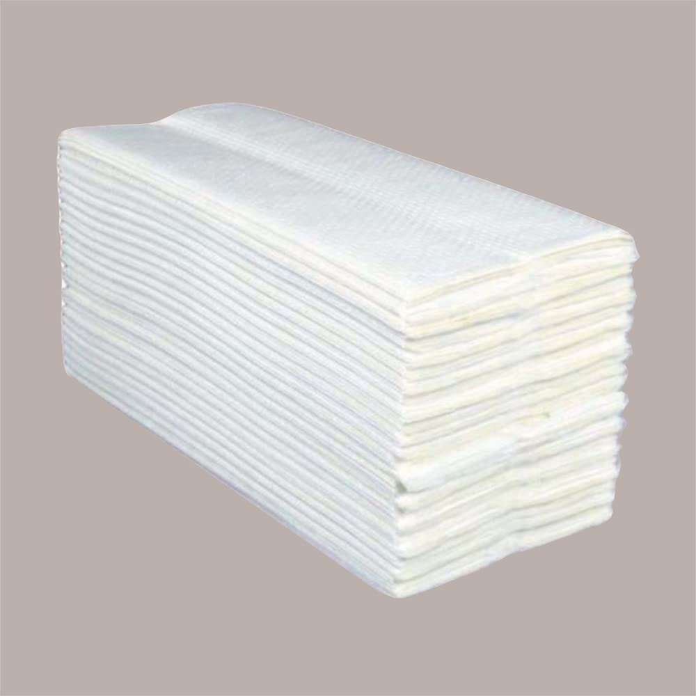 Lucgel Srl - 3800 toallas Eco de papel reciclado plegadas en V 21 x 21 cm para distribuidor