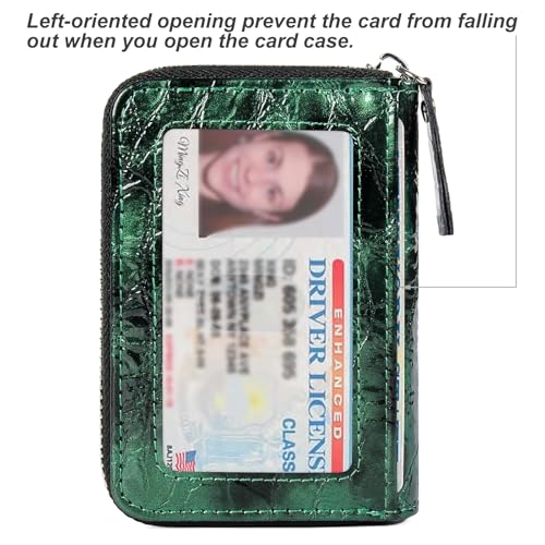 Image of Credit Card Wallet, RFID Card Case Wallet, Zipper Card Cases Holder for Men Women, RFID Blocking, KeyChain Wallet, Compact Size Card Organizer Case for Women
