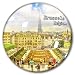 Belgio Bruxelles Frigorifero Magnete Adesivi Frigorifero Magnetico Decorativo Viaggio Souvenir Cristallo