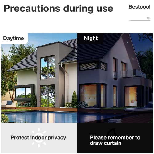 Bestcool Pellicola per Vetri Finestre Pellicola