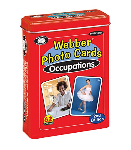 Super Duper Publications | Webber® Occupations Careers Photo Flash Card Deck 2nd Edition | Educational Learning Resource for Children