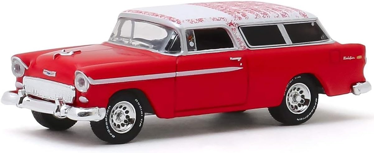 1955 Chevy Nomad Red with White Top Starsky and Hutch (1975-1979) TV Series Hollywood Special Edition 1/64 Diecast Model Car by Greenlight 44855A