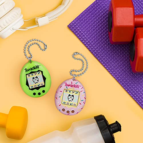 TAMAGOTCHI Bandai Original 42942NBNP - Guscio per spolverare con catena, The Original Virtual Reality Pet 42942NBNP, rosa