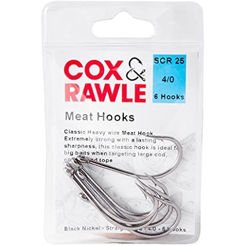 Cox & Rawle Meat Hook - Black, Size 4/0 Cover