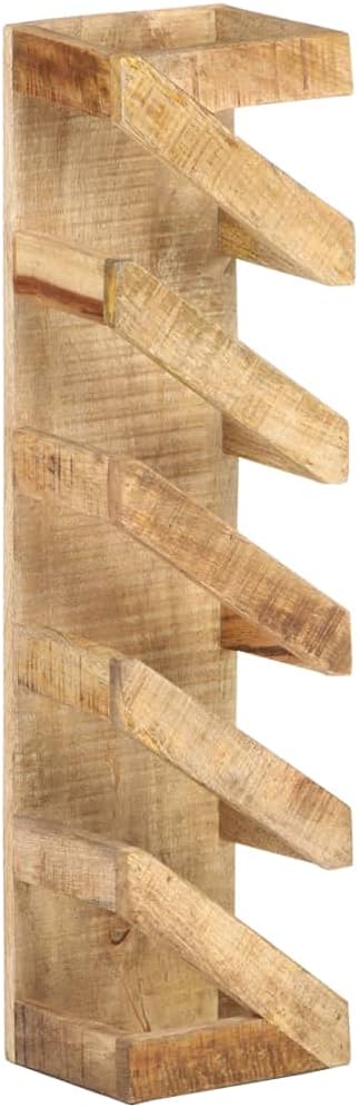 Soporte para 5 Botellas de Madera Mango YAFF