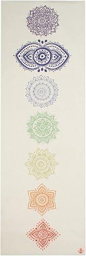 Shakti Warrior Tapete de yoga TPE  Diseñado por artista, tapetes ecológicos de alta calidad, antideslizantes, no tóxicos, ideal para yoga regular y