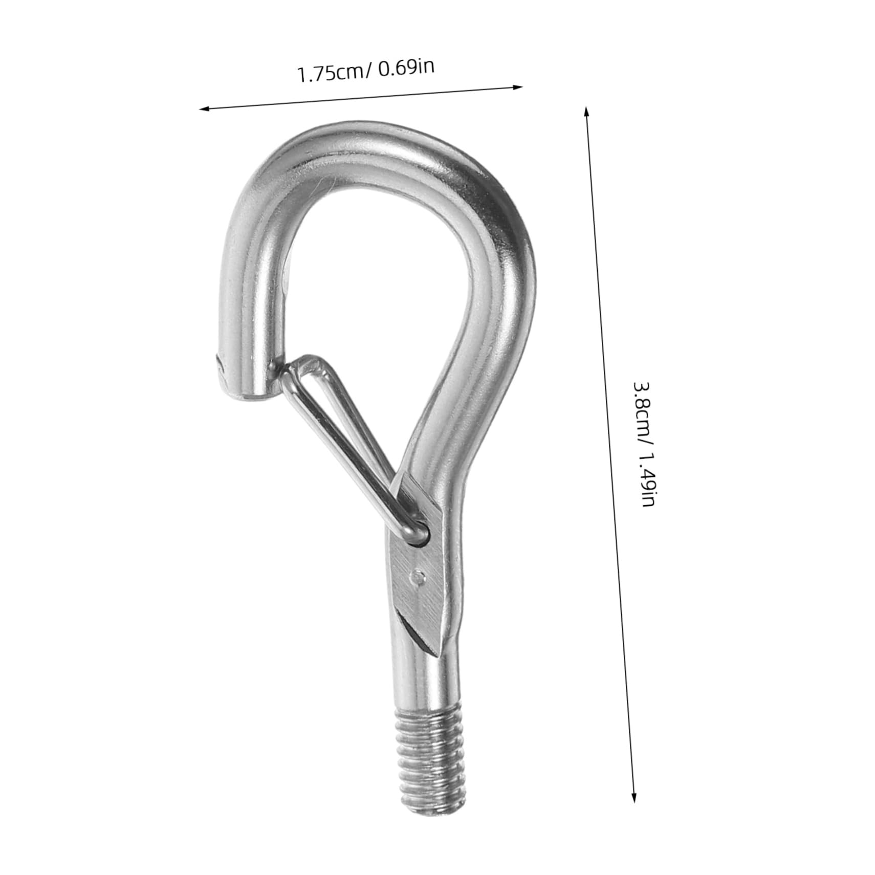 PartyKindom 10pcs Large s Hooks for Hanging Heavy Duty Hook Hanger Wire Rope Locking Hooks Safety Buckle for Outdoor String Lights Bird Feeders