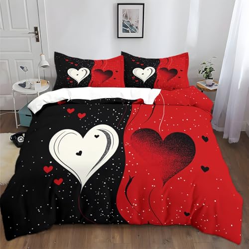 Housse de couette avec fermeture éclair 240x260 parure lit douce - 2