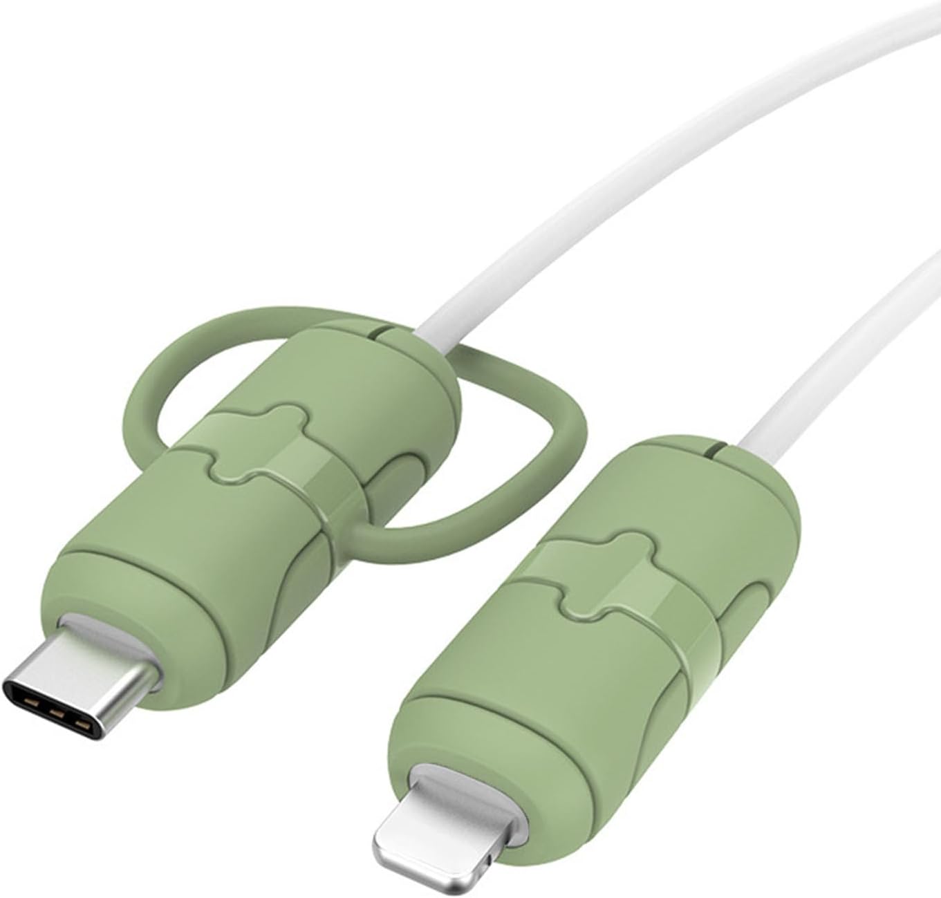 Charging Cable Protector USB Data Line Cord Winder Cartoon Soft Covers for Phone USB C Organizers Charging Head Protector