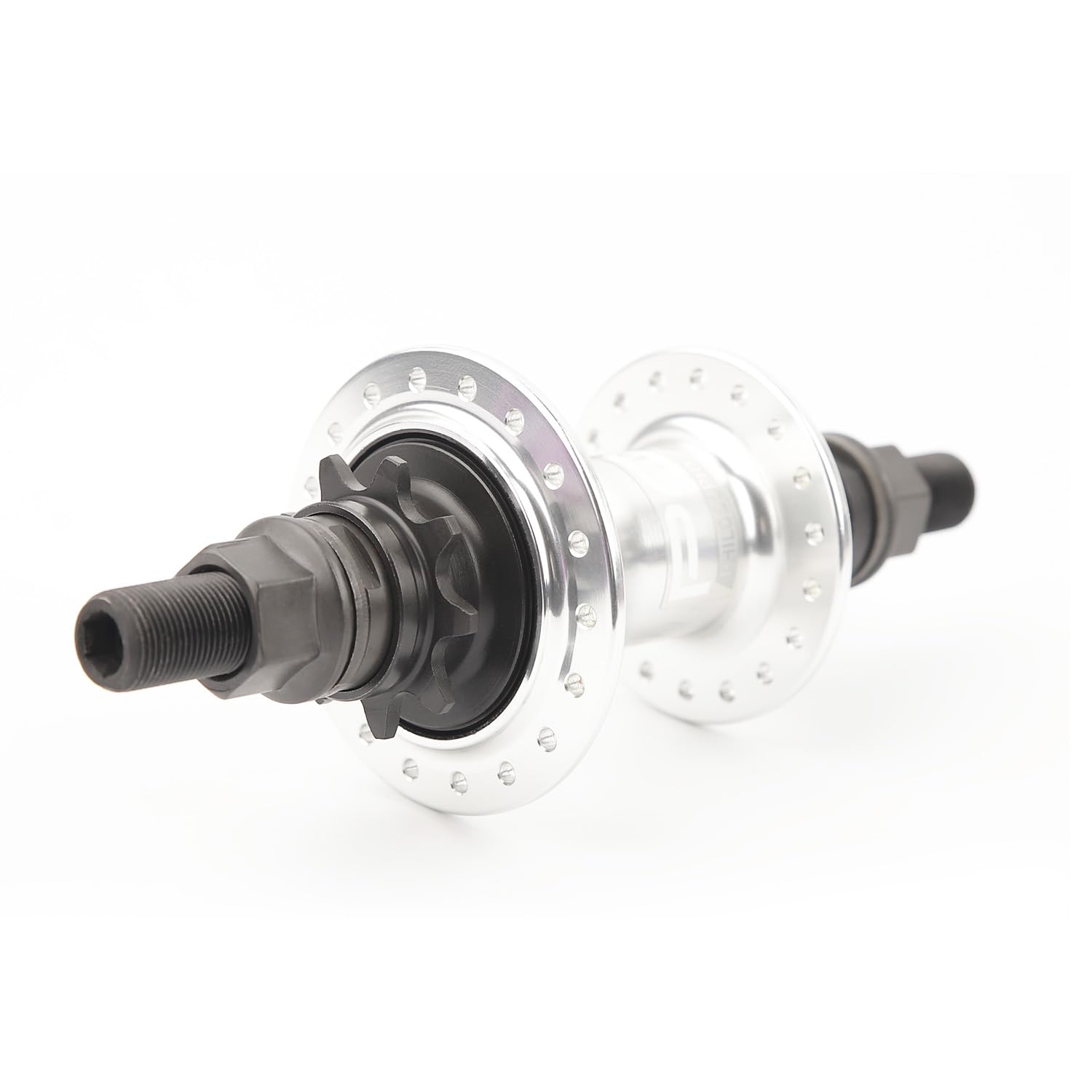 POLSO BMX Hub 36H 9T BMX Hub LHD RHD Cassette Bicycle Hubs 6 Pawls 120 Click Sounds (Silver RHD -1)