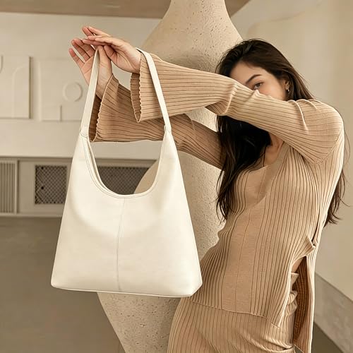 Bolso Hobo para mujer de piel vegana suave y espacioso miniatura 2