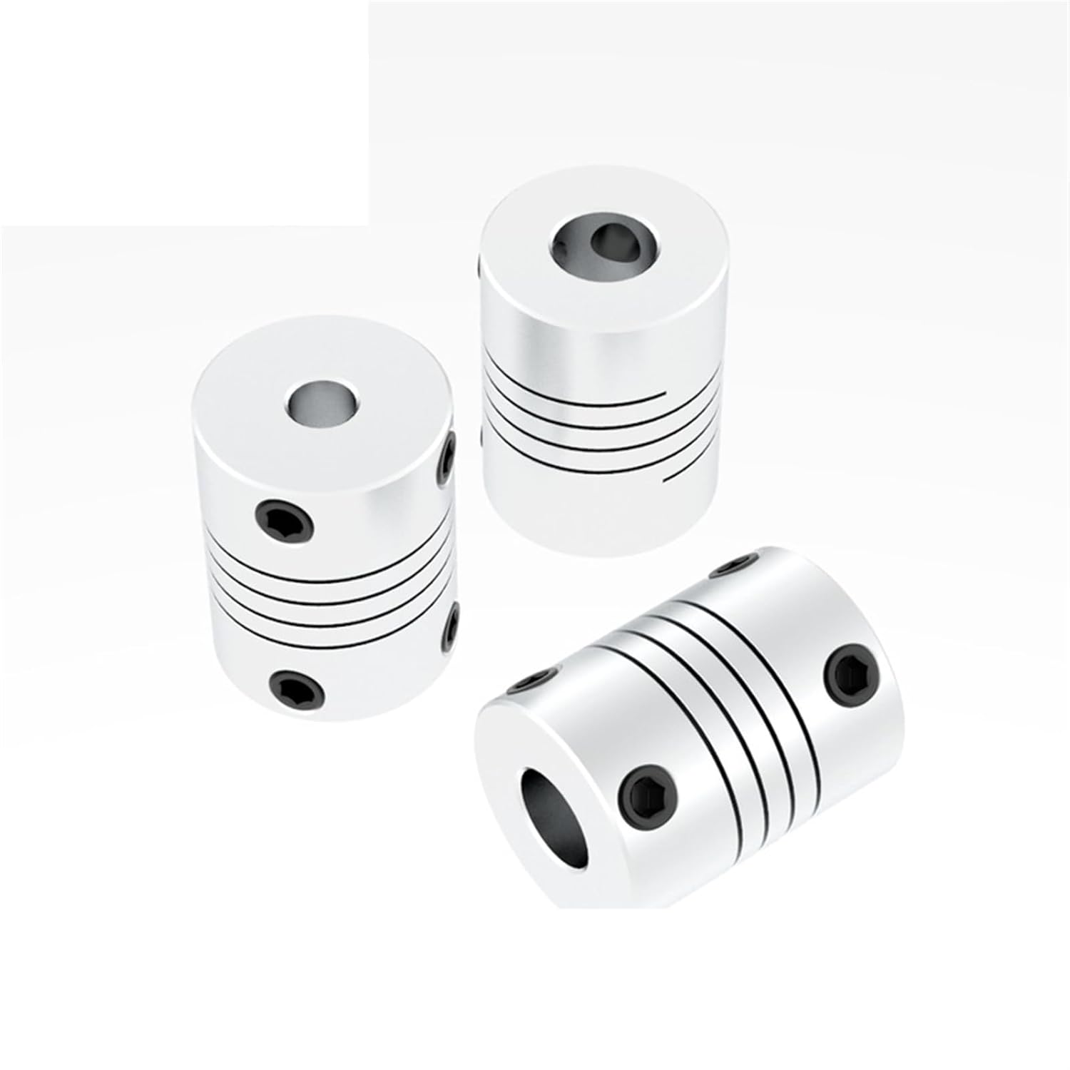 D19L25 Aluminium CNC Motor Jaw Shaft Coupler 5mm To 8mm Flexible Coupling OD 19x25mm Dropshipping 3/4/5/6/6.35/7/8/10mm 1Pcs(3x5)