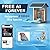 BROAIMX Bird Feeder with Camera, Free AI Forever for 11,000+ Species, 64G TF Card & 1080P HD, Solar-Powered Wireless Outdoor Design, App Alerts & Two-Way Audio for Garden (Sky Blue)