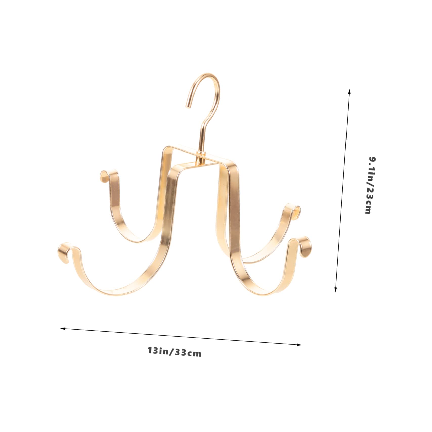 PRETYZOOM Aluminum Alloy Shoe Drying Rack 4 Hooks for Boots Sneakers Compact Easy to Install Organizer