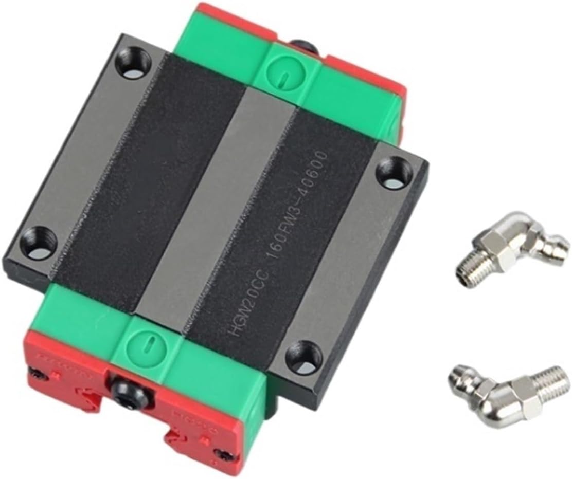 Sliding Rail Linear Bearing Slider Block 1pcs Linear Guide Rail HGR20 Length 1800mm + 2pcs HGW20CC Flange Carriage Slider Block