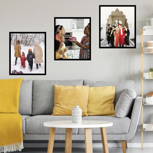 Image of JCJMY 18x20 Picture Frame Black for Poster Photo Picture, Horizontal and Vertical Formats for Wall Hanging, 18 x 20 Wall Gallery Poster Photo Frame for 18 by 20 Photos Posters, Black