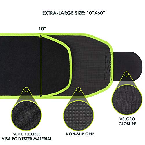 Image of ProsourceFit Waist Trimmer Belt (9 inchx46 inch, 10 inchx51 inch, 10 inchx60 inch) Lightweight Abdominal Trainer for Women and Men, Slim Waist Belt for Weight Loss