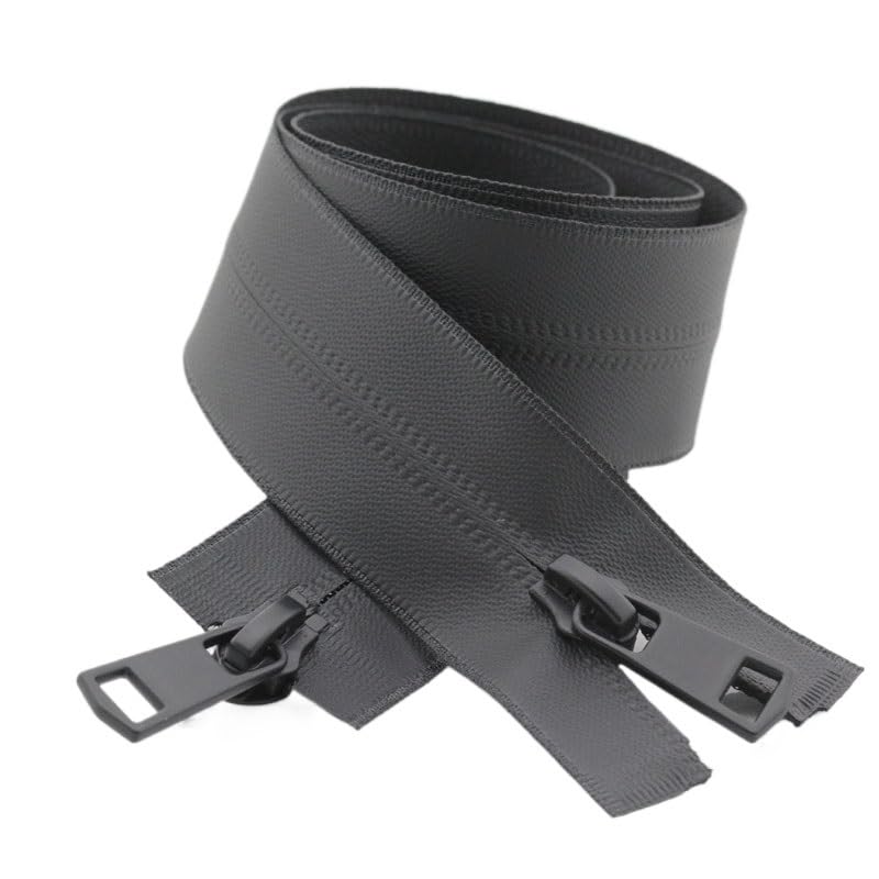 Cremallera Bidireccional Cremallera bidireccional de 150 cm for chaqueta de plumas, cremalleras reversibles for manualidades, costura, accesorios y materiales.(Black,70cm)