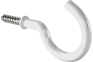 1-1/4" Vinyl-Coated Steel Cup Hooks for String Lights