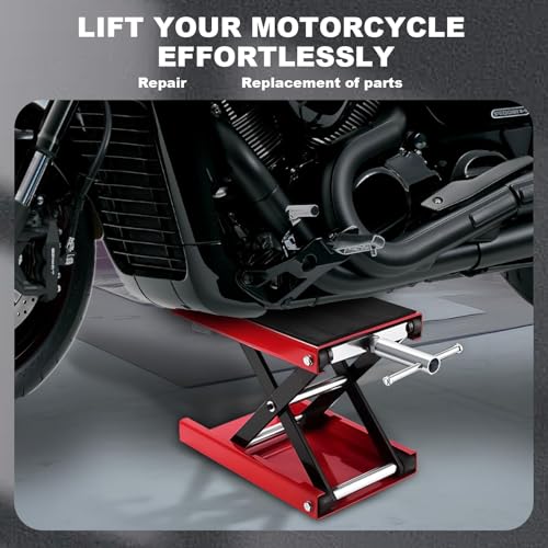 Cric élévateur de moto 500 kg version large à hauteur réglable