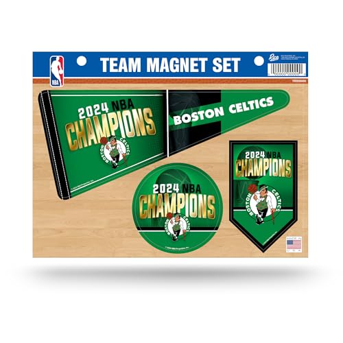 Rico Industries NBA Basketball Boston Celtics 2024 NBA Champions Team Magnet Set 8.5