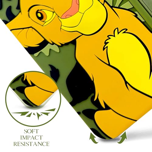 Image of Disney Lion King Kids iPad Case - 10.9 Inch Case for iPad 10th Generation (2022) & A16 11th Generation 11 inch (2025) - Tablet Cover with Stand, Shockproof Silicone Protector