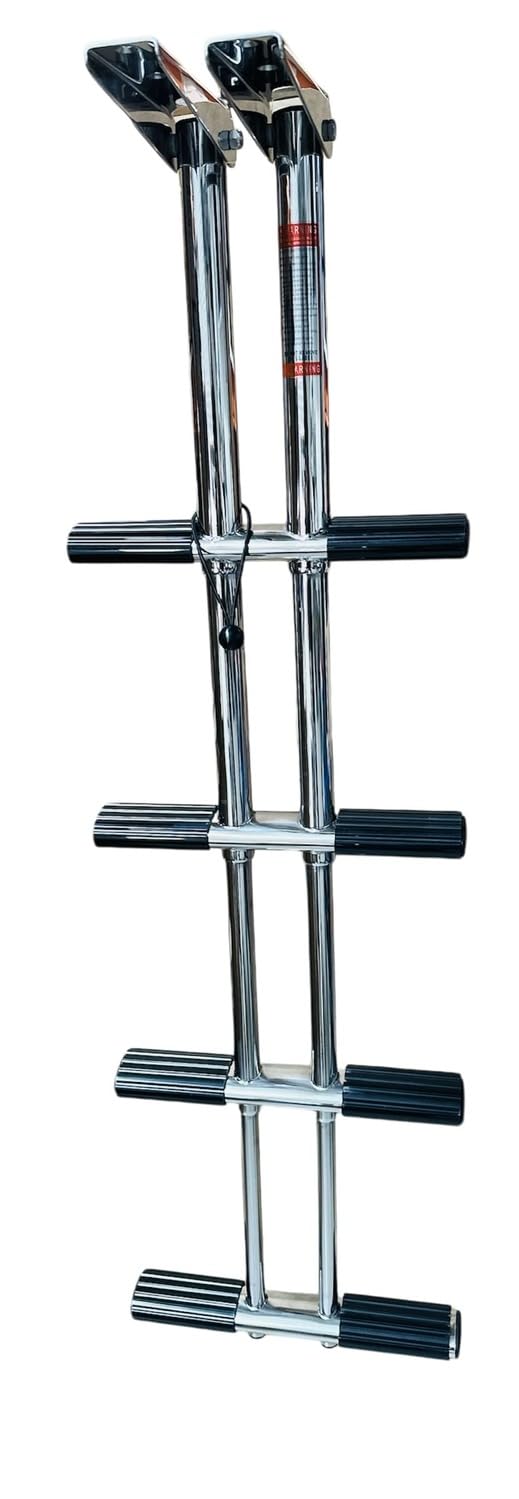 TREPPE Échelle télescopique en acier inoxydable pour bateaux 4 marches