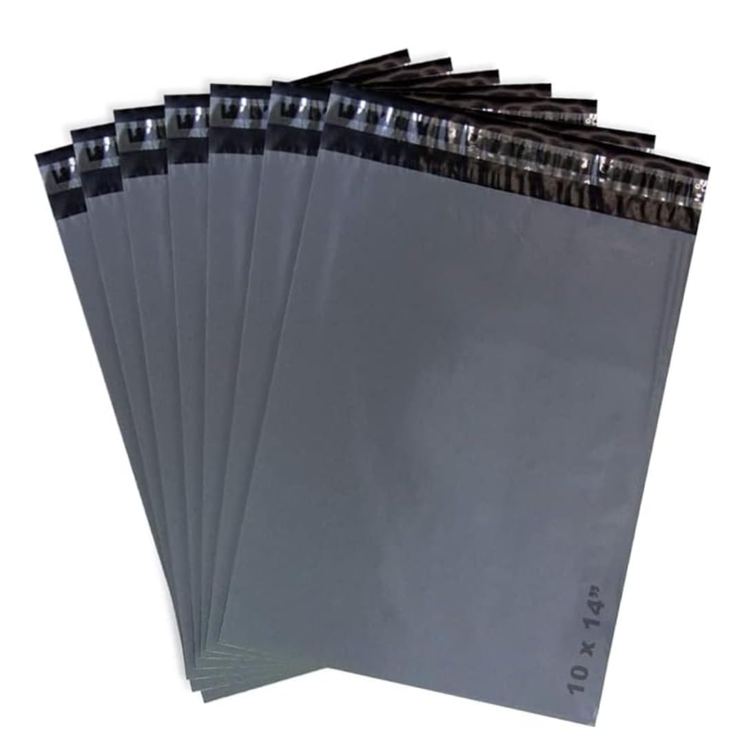 10x14 50 Mailing Bags Self Seal Grey Parcel Bags | Packaging Mailer, Plastic Envelopes Medium Mailing Bags, Postage Bags, | Tear Proof Delivery Bags For Parcels Packing