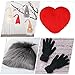 Tatuo 8 Pcs Faux Fur Furry Fabric for Crafts DIY 10 x 10 Inch Square Fluffy Fabric Shaggy Fake Fox Patches for Gnomes Beard Animal Costumes Cushions Home Decor Supplies(Multi-Colored)