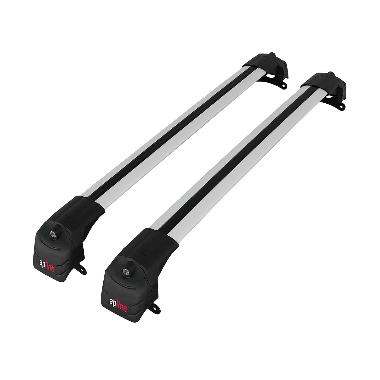 Compatible con Jeep Compass (MP552) 2017-2025 Modelo Ace-2 Barra de Techo Auto Portaequipajes Barras Transversales Gris Aluminio 2 Barras