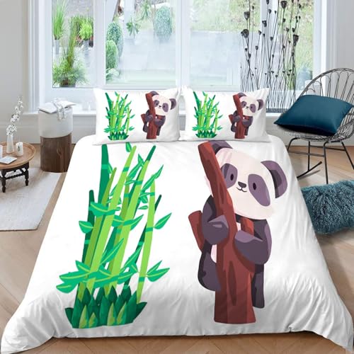 布団カバーセット ダブル 3点セッ 動物 寝具カバーセット布団カバーポリエステル100% 優しい肌触り 柔らかい 通気性 速乾タイプ防ダニ四季通用(230x210cm)2 枕カバー(43 x 63cm)