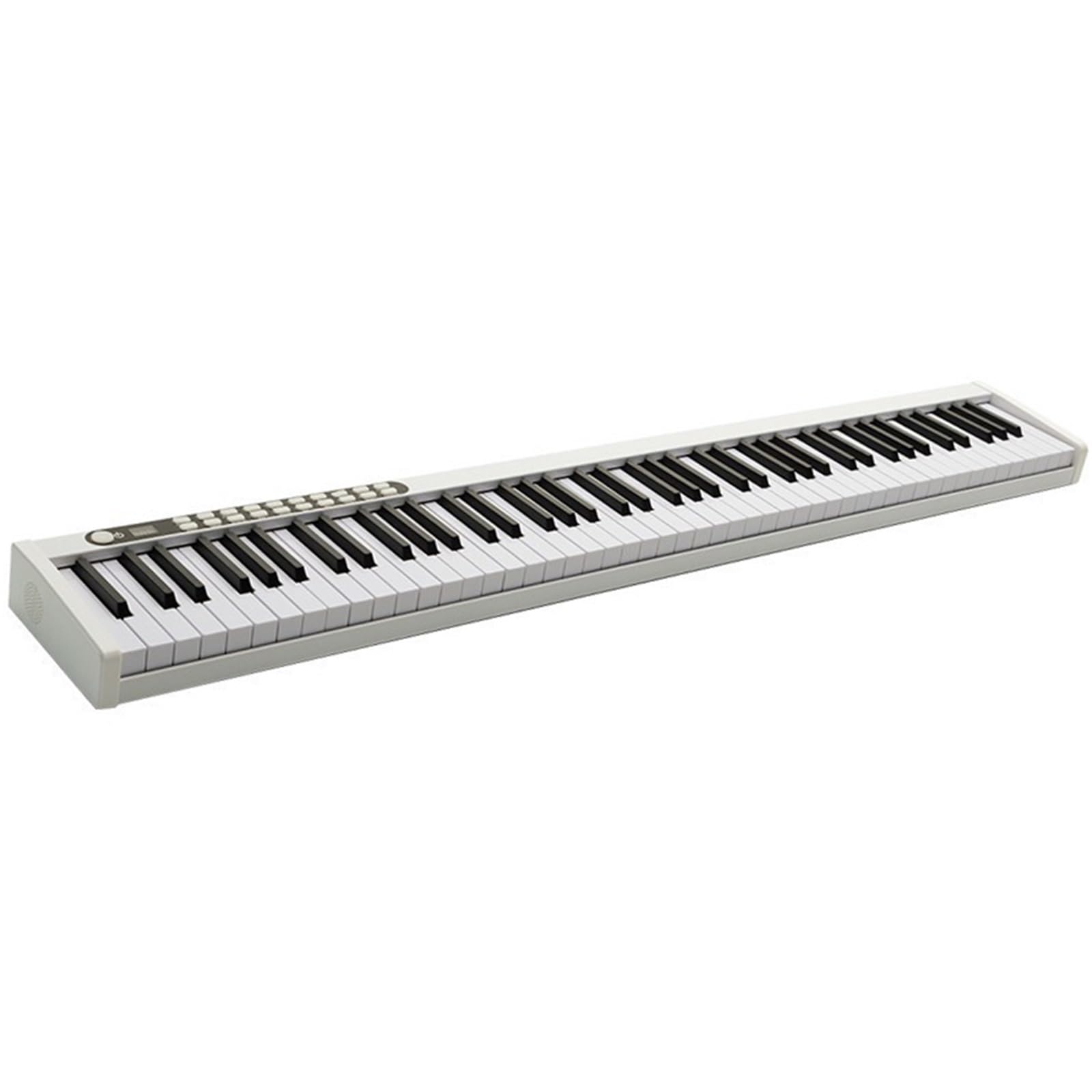 Tastiera Digitale Per Principianti Pianoforte Elettronico Pieghevole Portatile 88 Tasti Pianoforte Elettronico Pianoforte Elettronico A Mano Tastiera MIDI Bluetooth(White)
