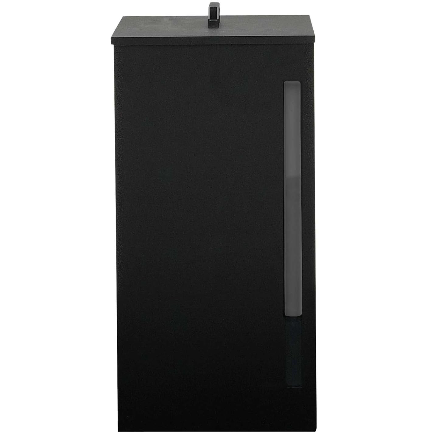 IDMarket - Depósito de gránulos 45 kg Negro Almacenaje de pellets 36 x 36 x 76 cm