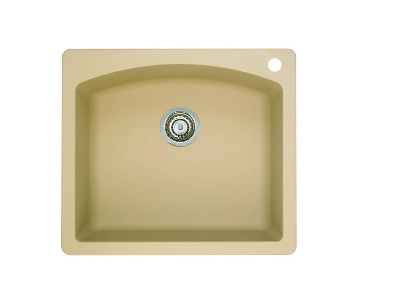 BLANCO, Biscotti 441215 Diamond Silgranit Drop-In or Undermount Kitchen Sink, 25" X 22"