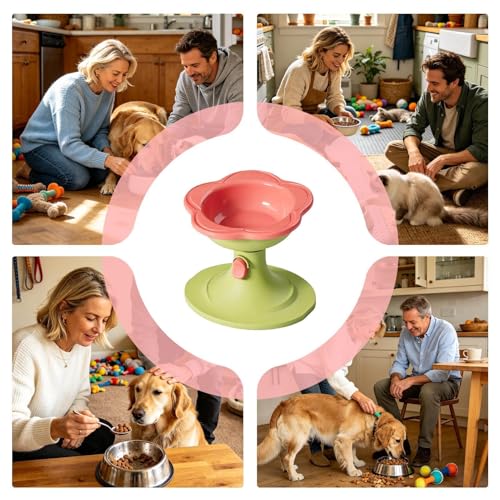Gamelle pour chat réglable et anti-déversement pour croquettes et pâtée - 4