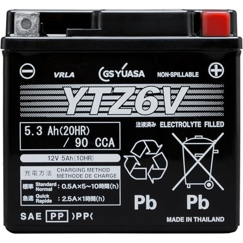 Amazon.co.jp: GS YUASA (GS Yuasa) Sealed Type Motorcycle Battery