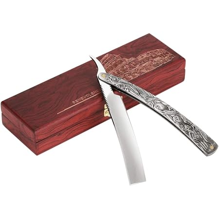 Geschenk Rasier Set Rasiermesser Set Leder Streichriemen + Paste Aus