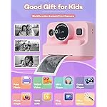 Kids Camera Instant Print,1080P Kids Instant Cameras That Print Photos,Christmas Birthday Gifts for Girls Age 3-12,Portable Toy for 3 4 5 6 7 8 9 10 Year Old Girls Boys Pink - Image 2