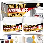 Bath Repair Kit White, Bathtub and Sink Repairs Kit, Enamel Tub Tile and Shower Tray Repair Kit, Sink Repairs Kit, Bathtub Crack Refinishing Kit to Repair Chips (White, 100G)