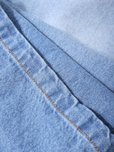 The Indian Garage Co Herren-Jeans, Baggy-Passform, mittelhohe Taille, Blau, 44 – Bild 8