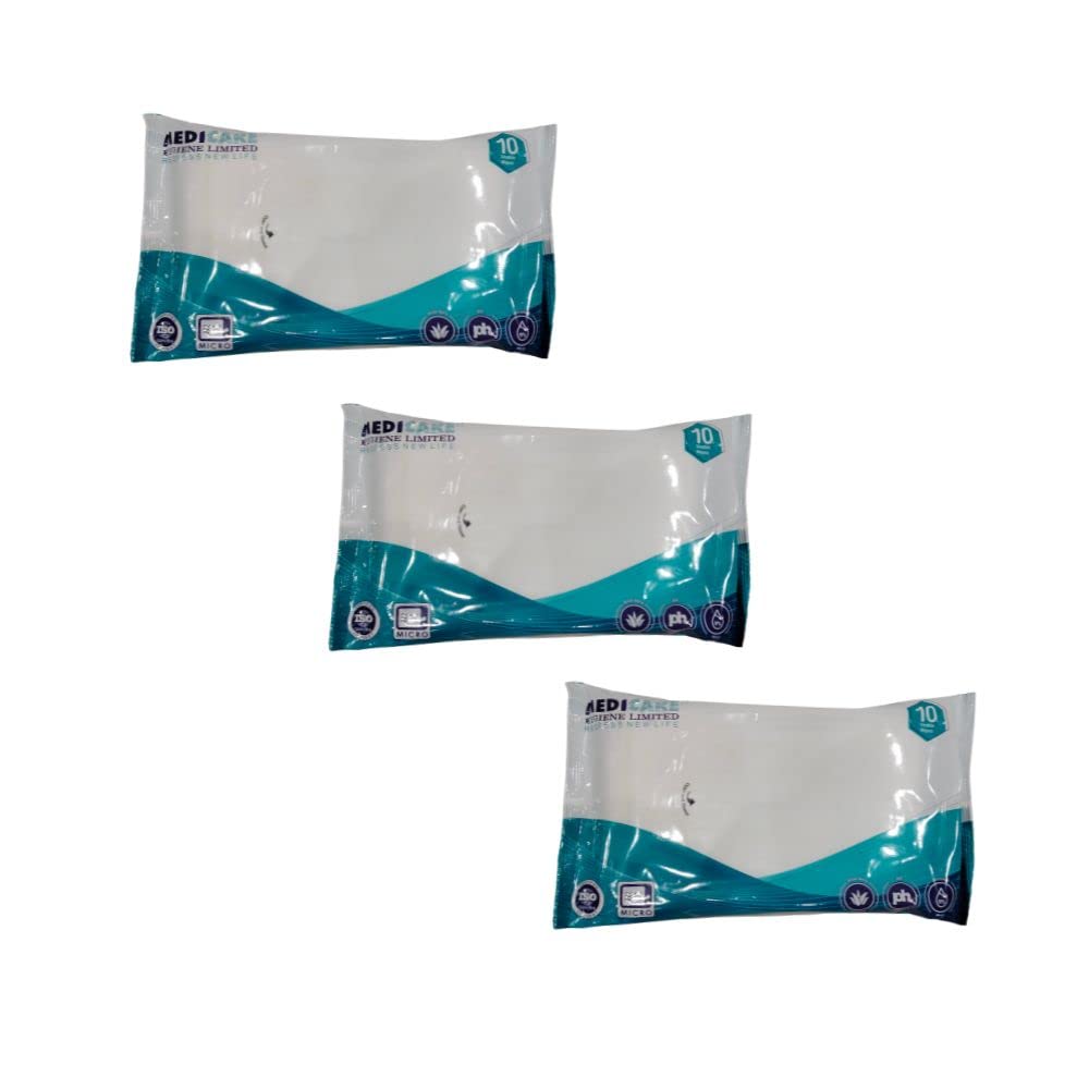 MEDIFRESH BED BATH TOWELS, Wipes For Adults, Patients & Refreshing Sponge Bath (10 Pulls/PacK) Pack of 3 Make in India-image-19